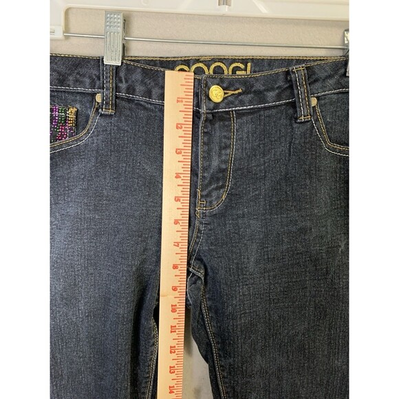 Coogi Jeans Womens Size 13/14 Blue Colorful Sparkling Gems Y2K Minimalist Denim - Picture 11 of 12